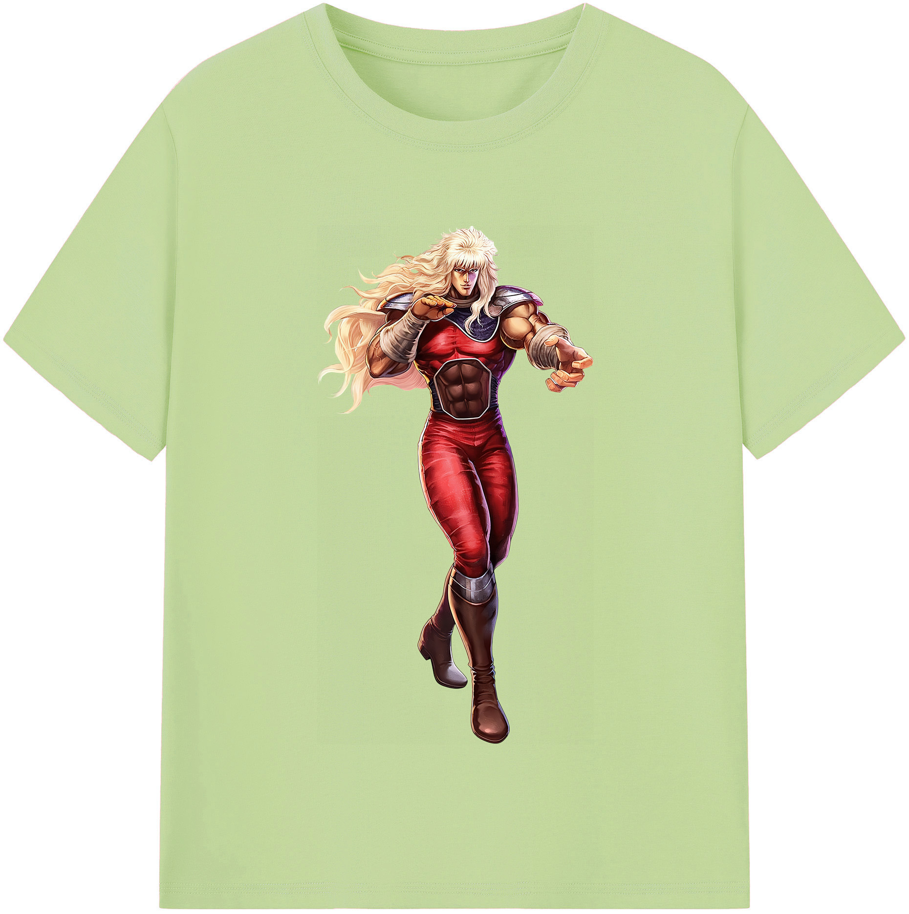 （画像用） 北斗の拳 Fist of the North Star 綿100％半袖Tシャツ（フロントプリント）